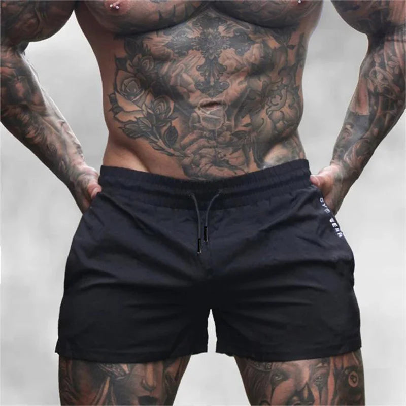 2024 Summer Gym Fitness Men's Shorts Sweatpants Thin Fashion Men Marathon Running Shorts Sports Breathable Training Pants Beauty World Shop
