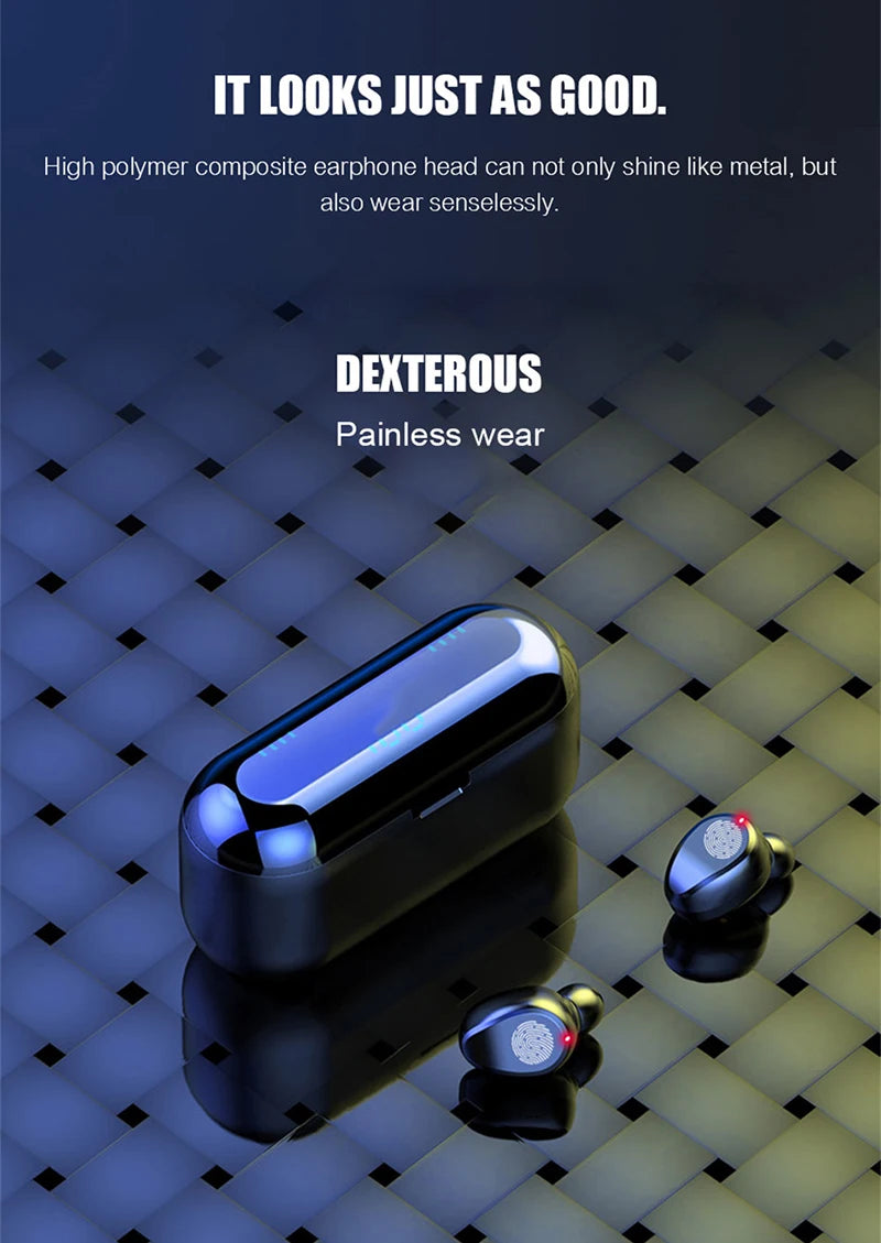 Tws F9 Wireless Esports Earphones, 5.1 Bluetooth Sports Music Earphones, Suitable For Xiaomi, Samsung, Huawei, Iphone, Oppo Beauty World Shop