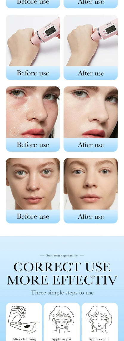 Face Makeup Primer Tri-color Cream Contour Color Isolation Waterproof Makeup Foundation Natural Makeup Base Cream 40g Beauty World Shop