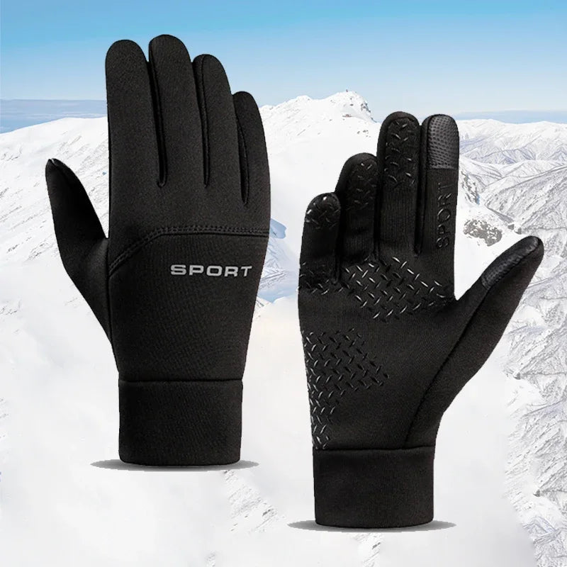 Winter Warm Gloves Touch Screen Windproof Cold-proof Cycling Gloves, Men's Women's Running, Hiking Skiing Gloves Beauty World Shop