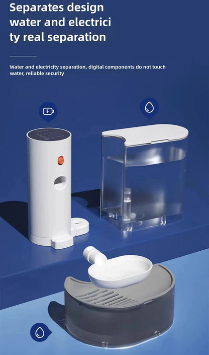 Dispenser Cat Water Fountain Moving Water Unplugged Automatic Water Feeder Pet Dog Drinker Pet Feeder Cat Fountain Beauty World Shop