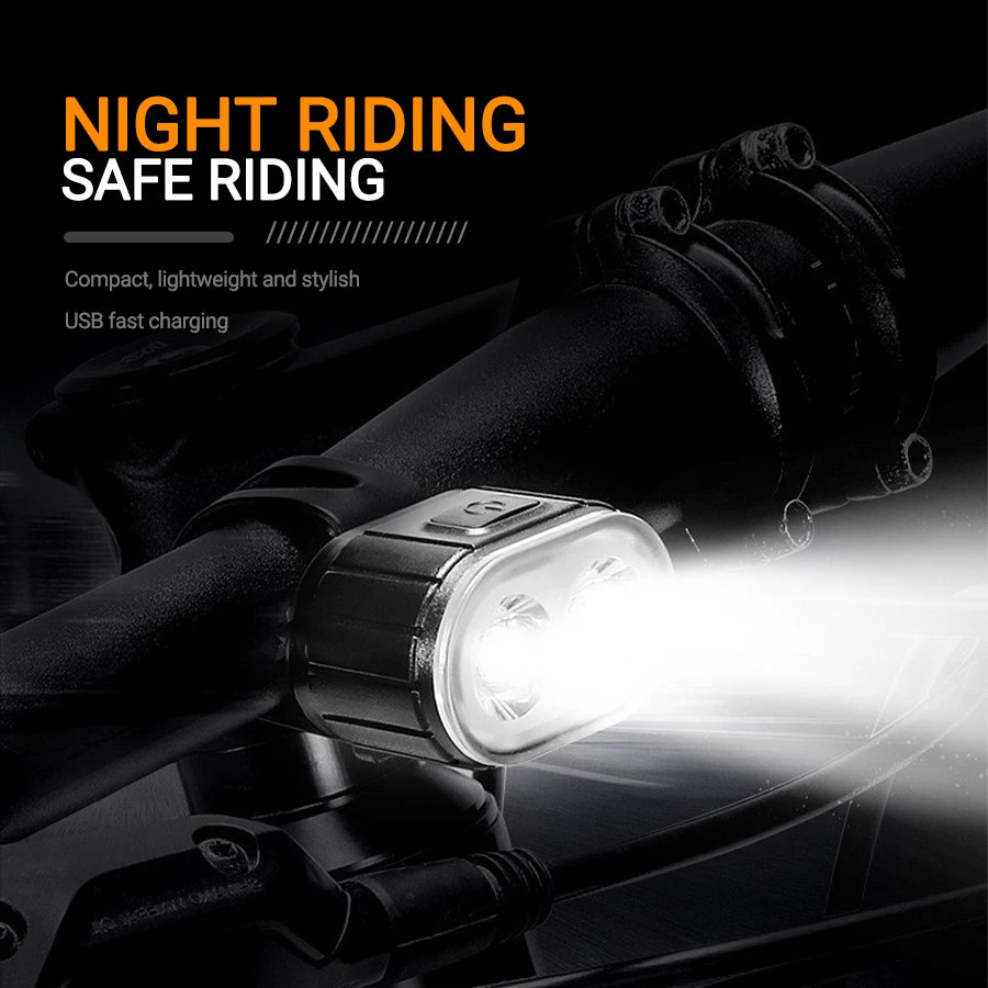 USB Rechargeable Bicycle Lights Bike Safety Warning Lamp Outdoor Waterproof Cycling Flashlight For Mountain And Road Bikes Beauty World Shop
