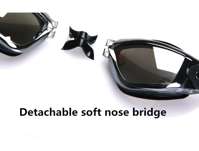 Swimming Goggles Adult Pool Glasses Anti Fog Men Women UV Protection Optical Waterproof Swim Eyewear with Earplugs Beauty World Shop
