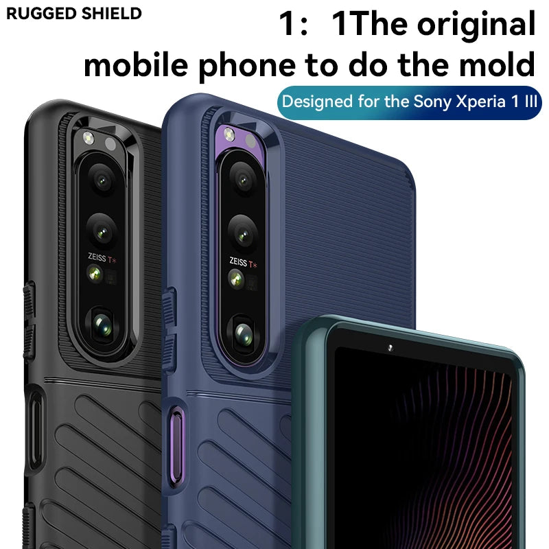 Luxury Shockproof Silicone Phone Case for Sony Xperia 1 III - Soft TPU Protective Cover Beauty World Shop