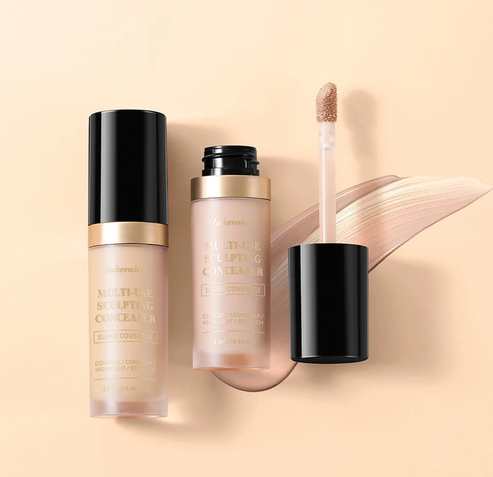 Long-lasting Coverage Concealer Matte Foundation Multi-Use Cream Oil Free Highlight and Retouch Face Makeup Products for Women Beauty World Shop