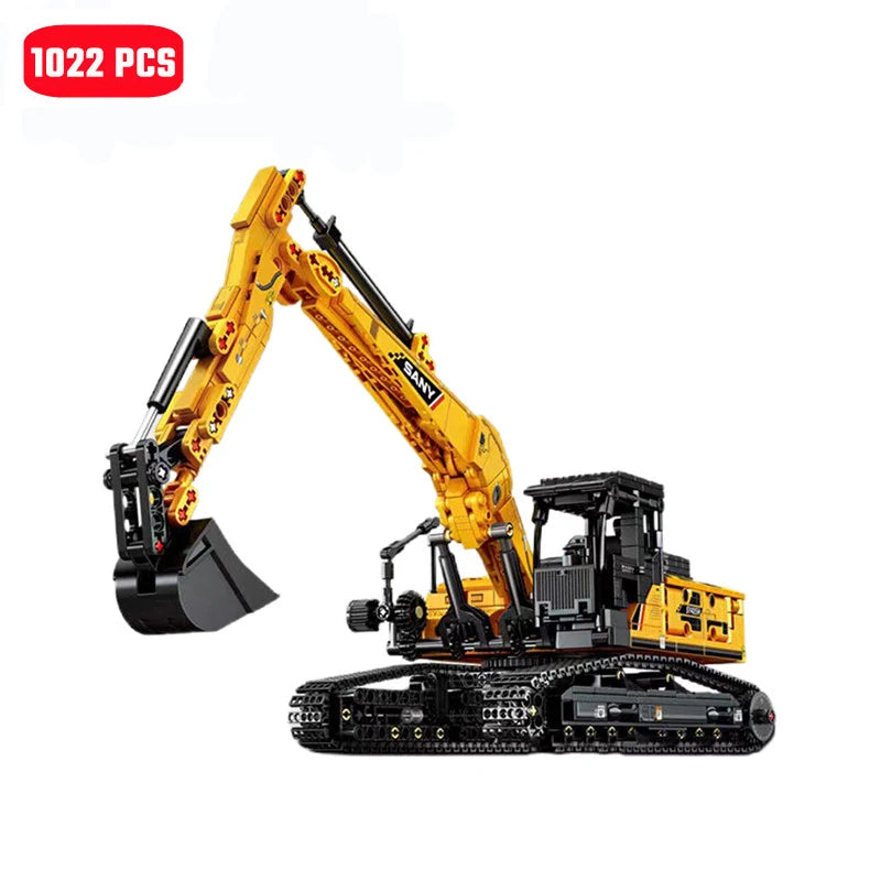 SEMBO BLOCK 1022pcs Excavator Models Building Blocks MOC City Construction Engineering Vehicle Bricks Educational Toys Boys Gift Beauty World Shop