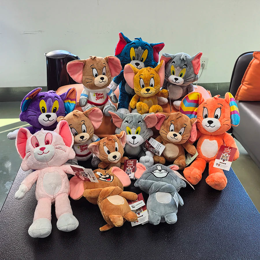 Anime Tom And Jerry Plush Toy Cartoon Movie Figures Cat Mouse Cute Plushies Stuffed Animal Doll Toys For Kids Gift Free Shipping Beauty World Shop