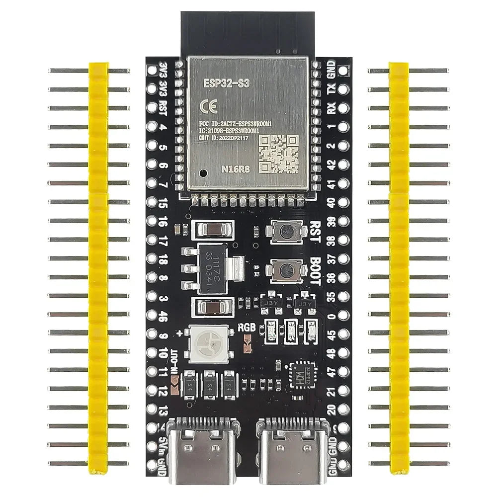 ESP32-S3 Wifi BT Module Development Board for Arduino IDE ESP32-S3-WROOM1 N16R8 N8R2 44Pin Type-C 16MB Flash 8M PSRAM ESP32 S3 Beauty World Shop