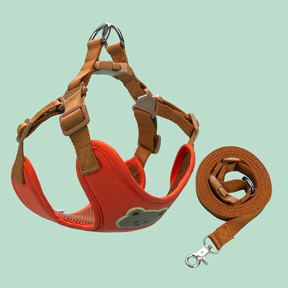 Pet Dog Harness Leash Set Small Medium Dog Cat Vest Breathable Puppy Chest Strap French Bulldog Chihuahua Harness Pet Supplies Beauty World Shop