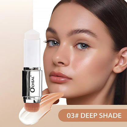 O'CHEAL Temperature Changing Foundation Stick Facial Coverage Blemishes Pores Double-Headed Face Matte Makeup Foundation Cream Beauty World Shop