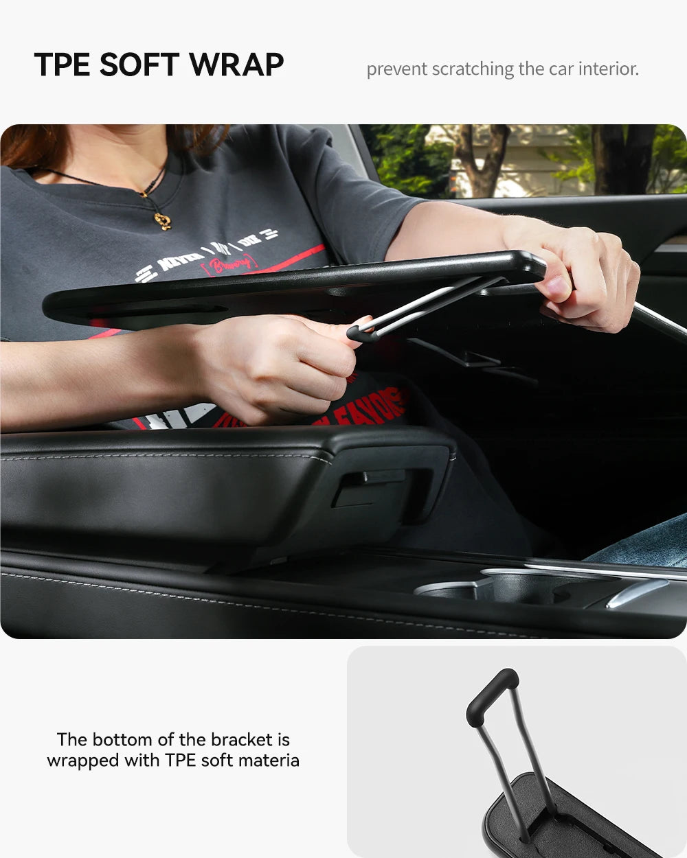 YZ For Tesla Model 3 Highlan Modle Y X S 2018-2026  Steering Wheel Laptop Tray Travel Desk Portable Office Table Car Accessories Beauty World Shop