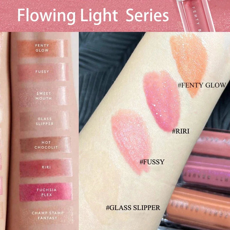 Fashion Fenty Beauty Lip Glaze Moisten Shine Glitter Lip Plumper Makeup For Beginner Liquid Lipstick Female Makeup Cosmetics Beauty World Shop