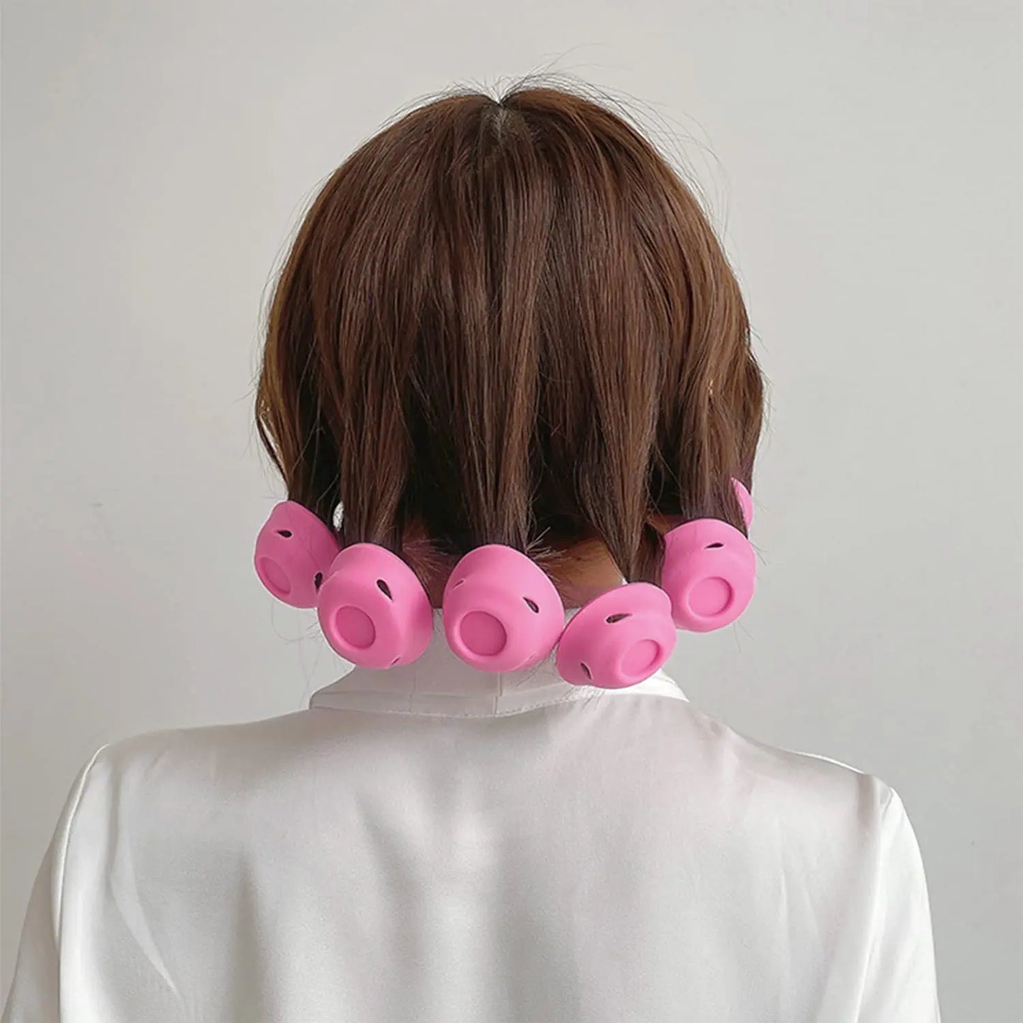 Heatless Hair Curlers Set: 10 Pieces Including Large and Small Soft Overnight Rollers for Women and Kids Lazy Curling Rods Beauty World Shop