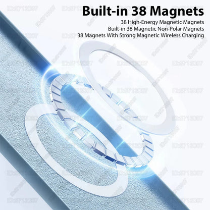Magnetic Original Liquid Silicone Shockproof Case For iPhone 16 15 14 13 12 11 Pro Max 16 Plus For Magsafe Wireless Charge Cover Beauty World Shop