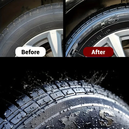 Black Shiny Tire wax - durable, long-lasting protection and repair for all kinds of tires - prevents cracks and whitens Beauty World Shop
