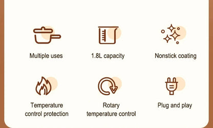 Multi Cookers Electric Pot Household Non-stick Pan Hot Pot Rice Cooker Cooking Appliances Electric Rice Cooker Beauty World Shop