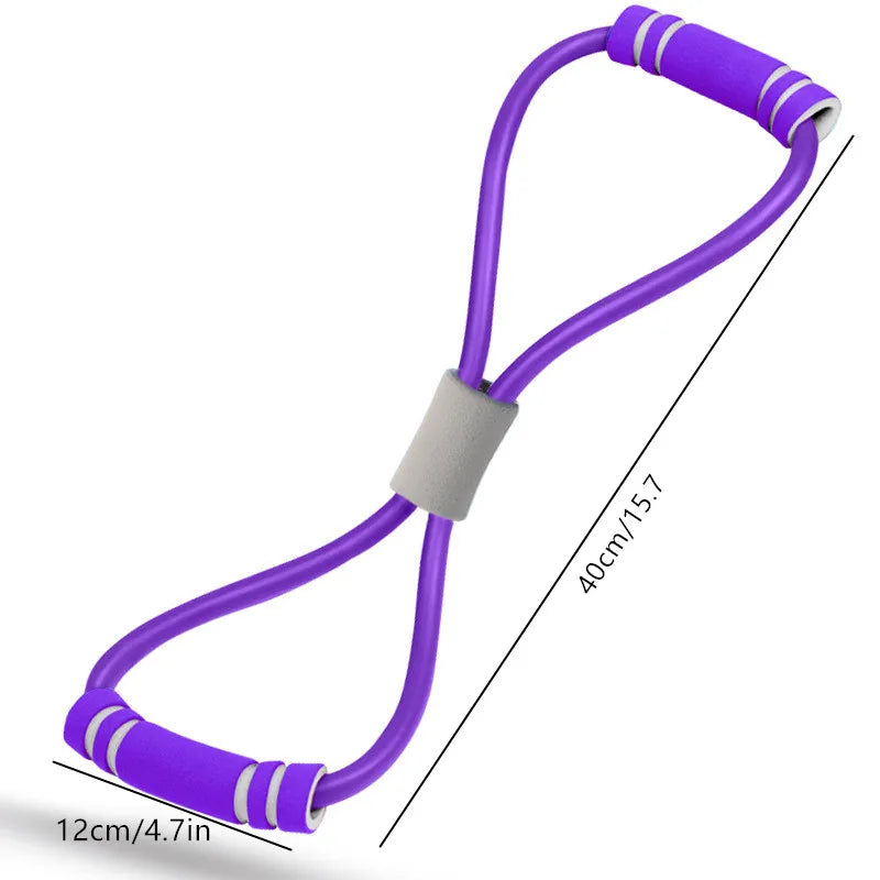 Resistance Band Set 4 Tubes Elastic Pull Rope Pedal Sit-up Resistance Band Expander Tension Rope for Fitness Slimming Training Beauty World Shop