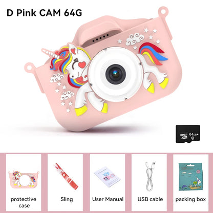 Christmas Children Camera HD 1080P Toddler Digital Video Camera 2.0inch Kids Camera with Silicone Cases Toys for Christmas Gifts Beauty Fashion