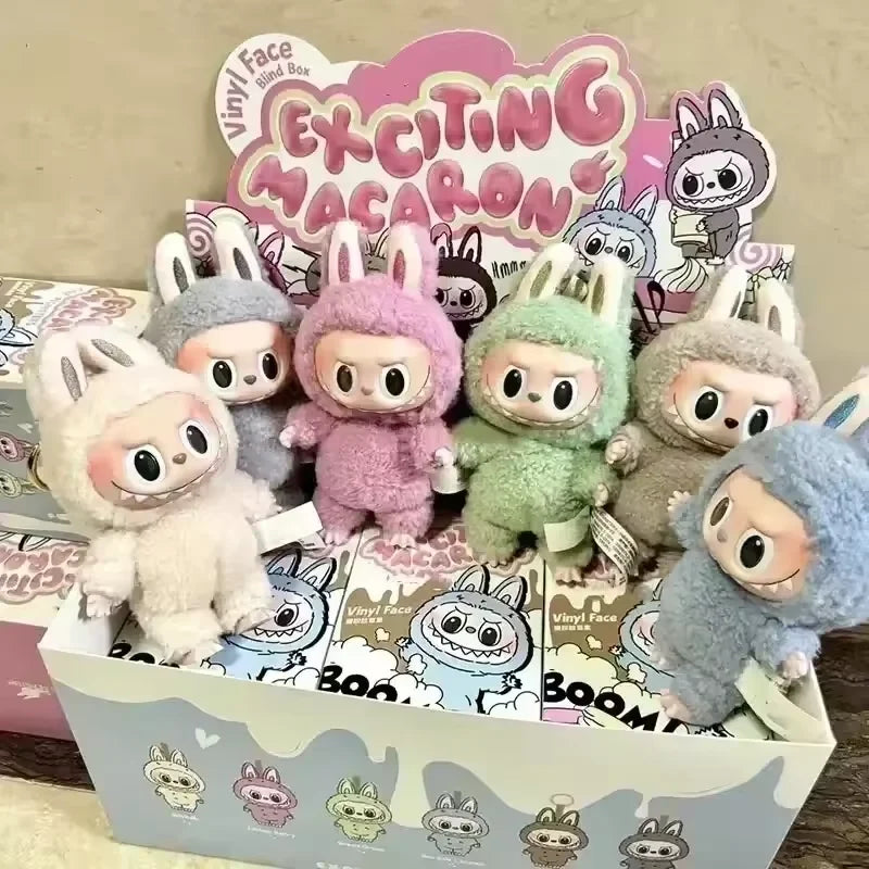 Blind Box For Popmart Labubu The Monsters Macarons Lisa Same Heart Vinyl Base Series Trendy Toy Decorations Birthday Gifts Beauty World Shop