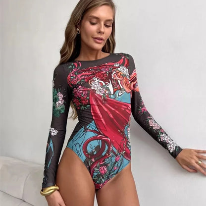 New High Waist Sexy Swimsuit Women Summer Bathing Suit Bikini Set Long Sleeve Swimwear Women Beach Swimming Suit For Female Beauty World Shop