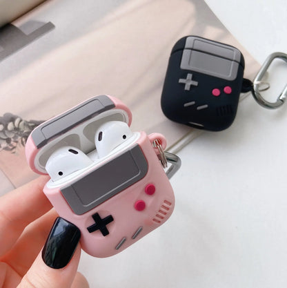 Fashion Classic Retro Game Console Earphone Case For Airpods 4 1 2 3 Pro For AirPods Pro2 Generation Gameboy Silicone Headpho