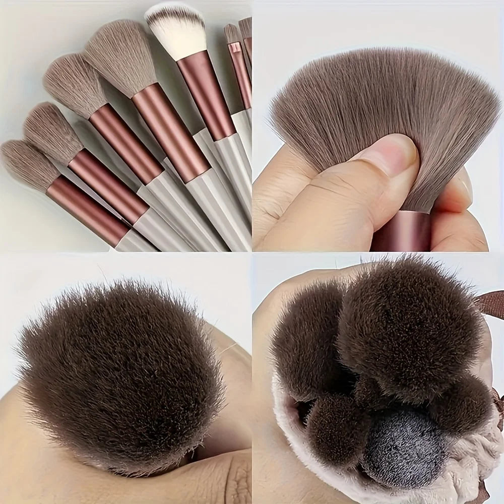13pcs Makeup Brush Brushes Set Cosmetic Makeup Sponge Makeup Brush Beauty Tool Eyeshadow Blush Professional Brush Set Beauty Fashion