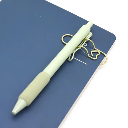 4Pcs Multifunctional Love Pen Clip, Portable Hanging Pen Button Fixed Seat Paper Clip for Notebook Stationery Accessories Beauty World Shop