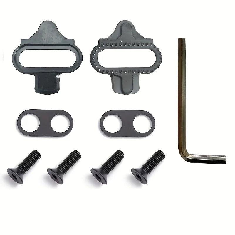 MTB Bike Cleats Multi-Release SPD Pedal Clips Set Universal for Cycling Shoes Bicycle Mountain Bike Riding Accessories Beauty World Shop