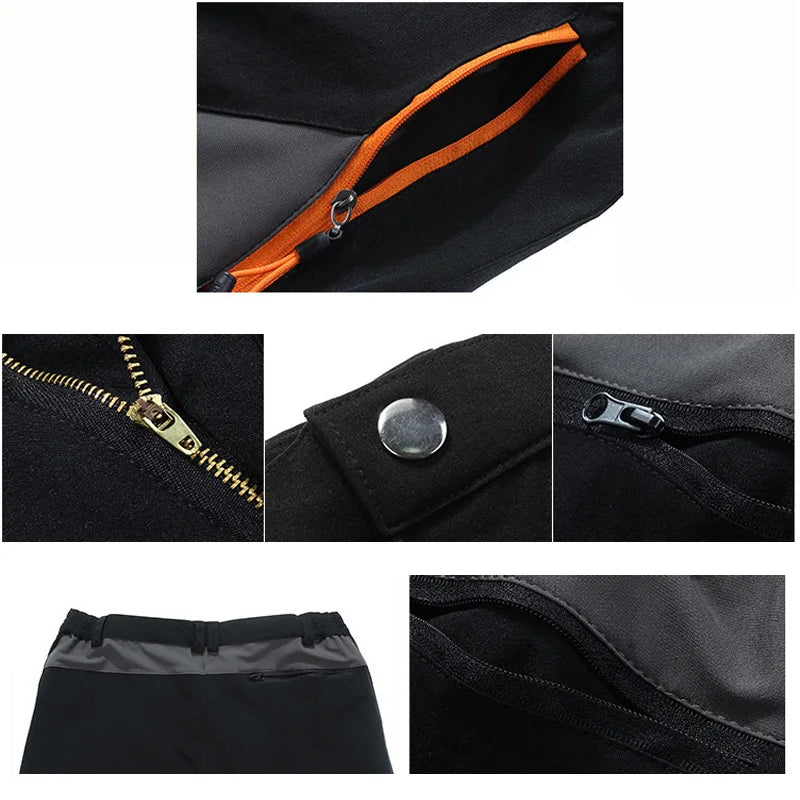 TRVLWEGO Men Summer Hiking Pants Wear-resistant Water Splash Prevention Quick Dry UV Proof Elastic Thin Camping Trousers Beauty World Shop