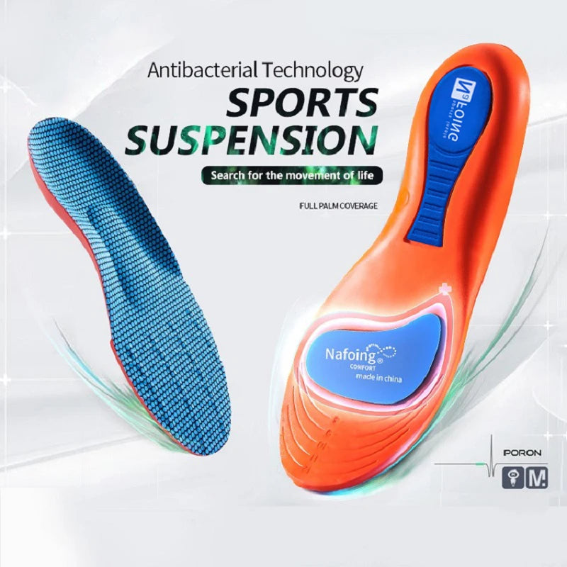 Sport Orthopedic Insoles for Feet Men Women EVA Breathable Shock Absorption Shoes Insole for Running Basketball Sport Care Pads Beauty World Shop