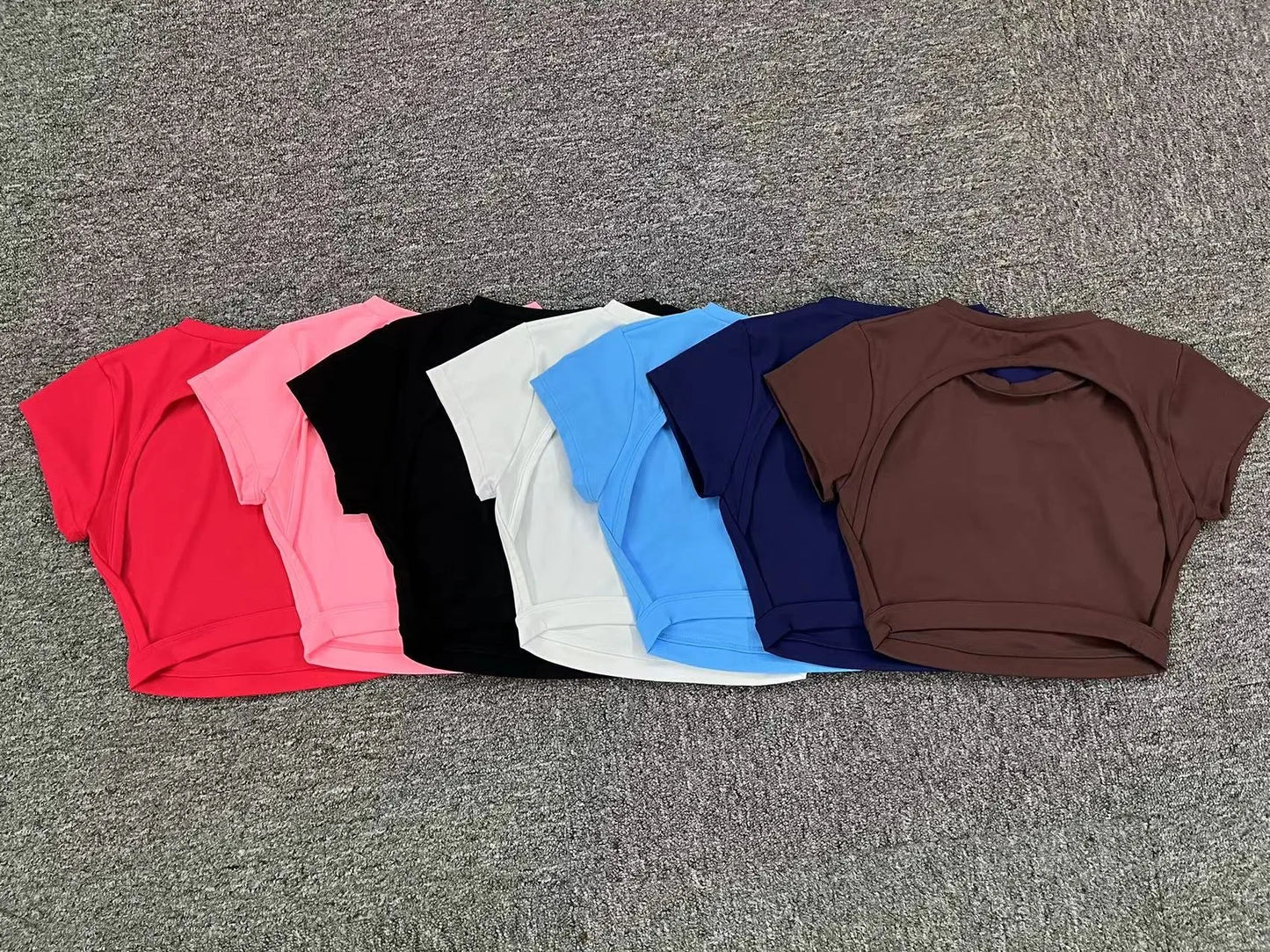 Hearuisavy Sports Shirts Breathable Workout Tops Fitness Sportswear Female Backless Yoga Clothing Sport Crop Tops Women Gym Top Beauty World Shop