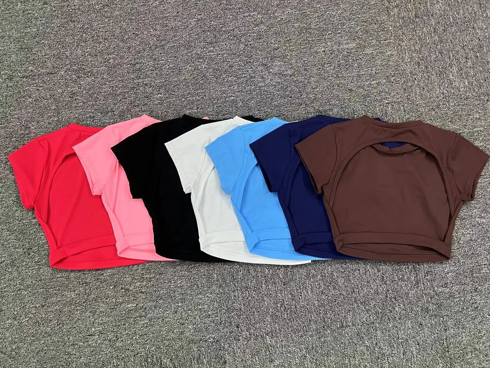 Hearuisavy Sports Shirts Breathable Workout Tops Fitness Sportswear Female Backless Yoga Clothing Sport Crop Tops Women Gym Top Beauty World Shop