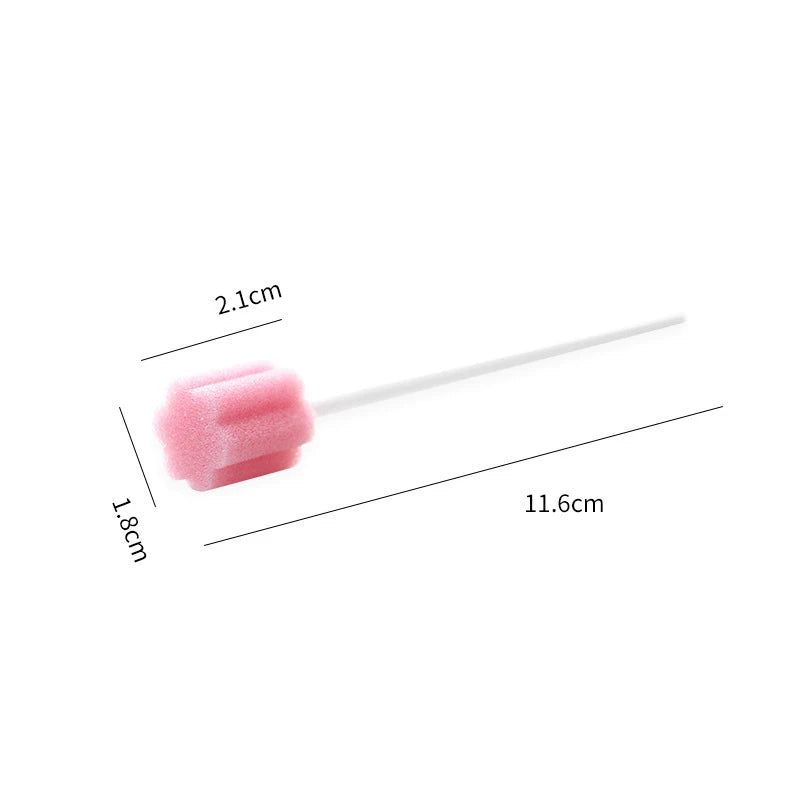 100Pcs Disposable Sponge Stick Multi-function Oral Swabs Single Use Cleaning Accessories Professional Cavity Supply Beauty World Shop