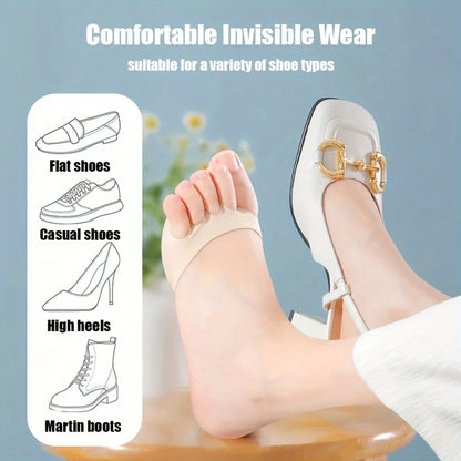 2-Pack Breathable Toe Pads, Forefoot Pad Protectors - Reusable Foot Pads, Foam Pads to Prevent Forefoot Pain and Discomfort Beauty World Shop