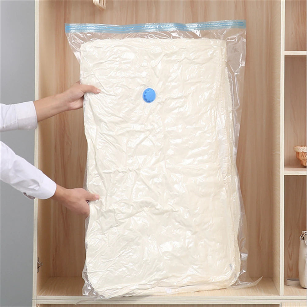 Vacuum Storage Bags With Valve Folding Compressed Space Saving Clothes Storage Big Size For Towel Cloth Blanket Beauty World Shop