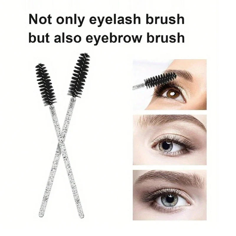 50/100pcs For Eyelash Extension Makeup Disposable Eyelash Brushes Spoolies Micro Lash Mascara Wands Combs Wholesale Beauty World Shop