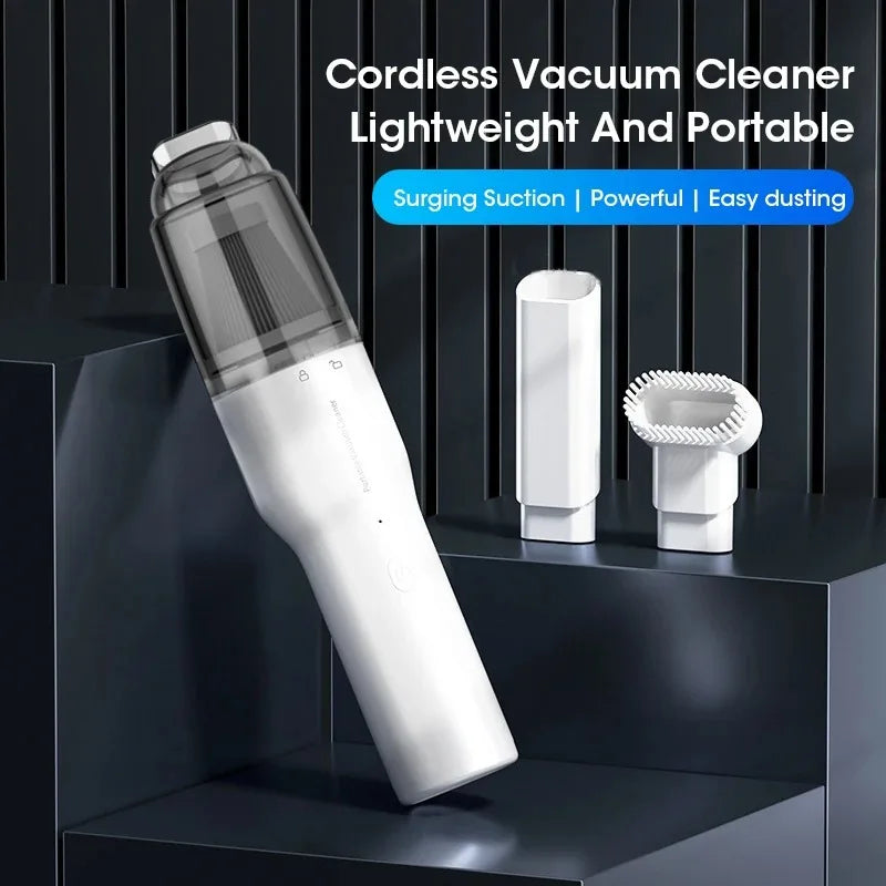 Handheld Vacuum Cleaner Mini Dust Remover Car Vacuum Cleaner Rechargeable Multifunctional Wireless Dust Catcher For Car LowNoise Beauty World Shop