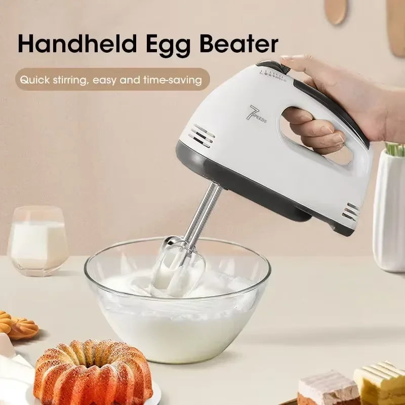 Handheld Electric Egg Beater Multifunctional Kitchen Mixer for White Cream Dough Automatic Home Cooking Egg White Beater Beauty World Shop