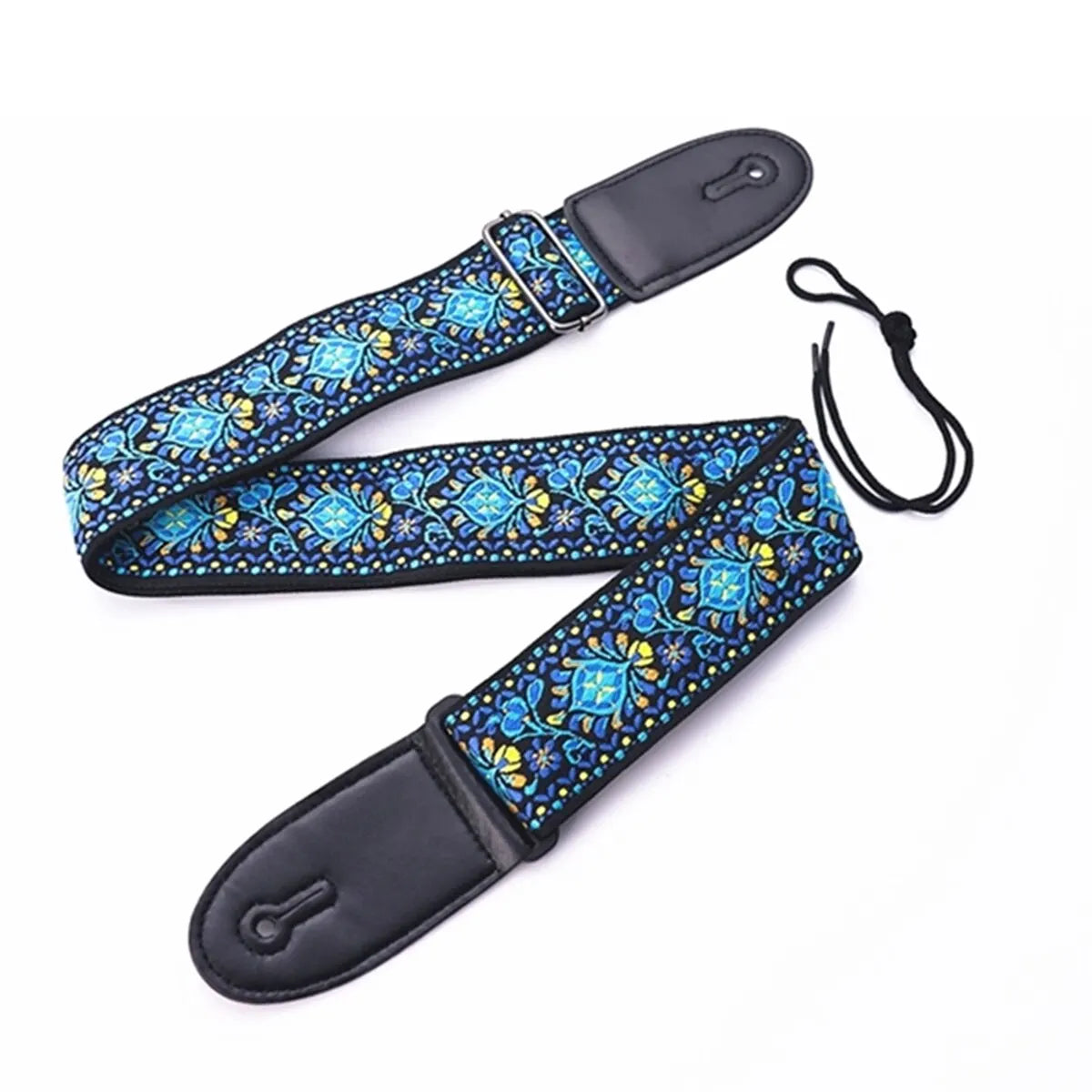 Embroidered Print Guitar Strap Vintage Ethnic Style Adjustable Strap for Folk Electric Guitar Bass Ukulele Guitar Accessories Beauty World Shop
