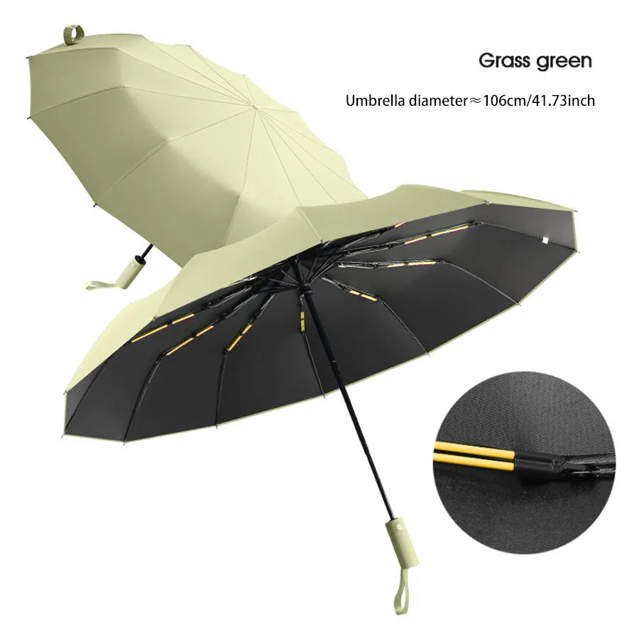 Reinforced 24-Bone Umbrella, Men's Business Strong And Durable Wind-resistant Umbrella, Anti-UV Sunscreen Umbrella Women's Sunny Beauty World Shop