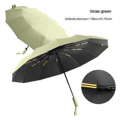Reinforced 24-Bone Umbrella, Men's Business Strong And Durable Wind-resistant Umbrella, Anti-UV Sunscreen Umbrella Women's Sunny Beauty World Shop