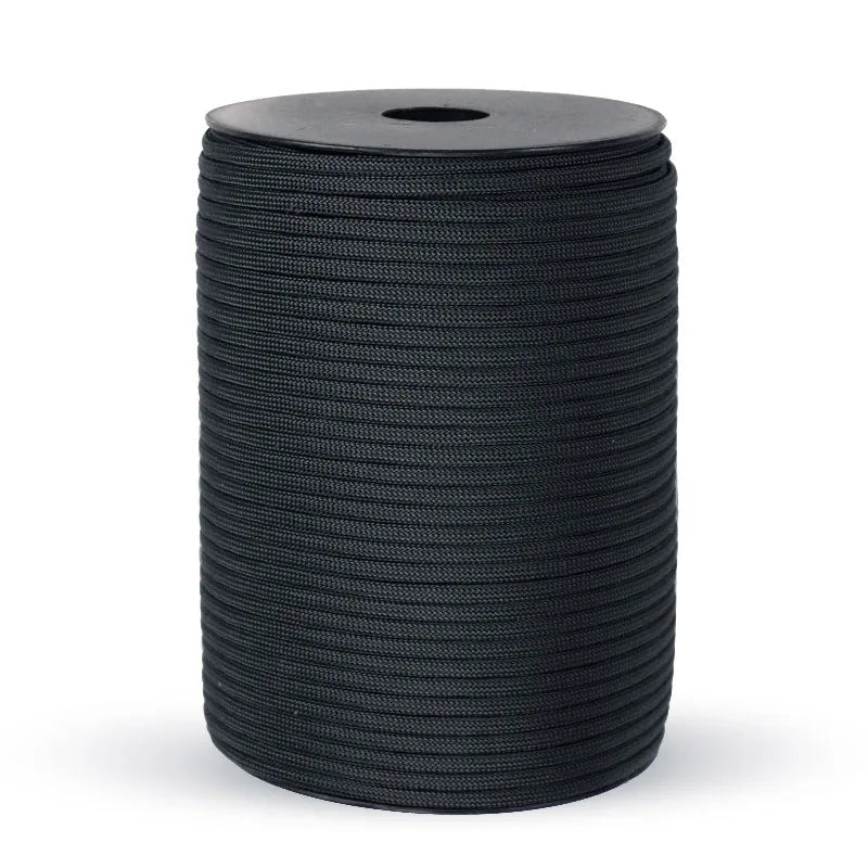 100M 550 Military Standard 9-Core Paracord Rope 4mm Outdoor Parachute Cord Survival Umbrella Tent Lanyard Strap Beauty World Shop
