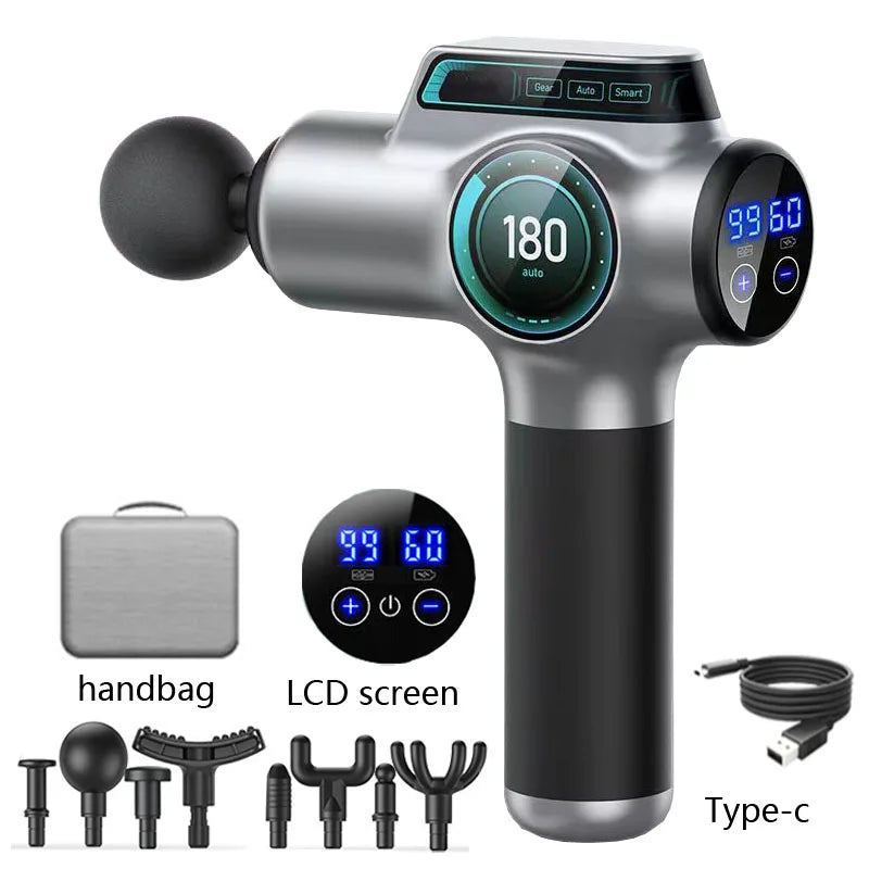 99 Speed Professional Muscle Massage Gun Massager Massager for Neck and Back Massage Instrument Dropshipping Fitness Equipment Beauty World Shop