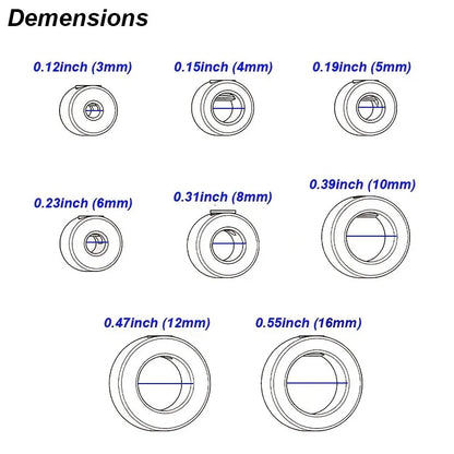 Drill Stoper Collar Set Stop Bit Ring Shaft Limit Metric Lock Steel Press Depth Ajustable Positioner Hole Guide Woodwork Tool Beauty World Shop