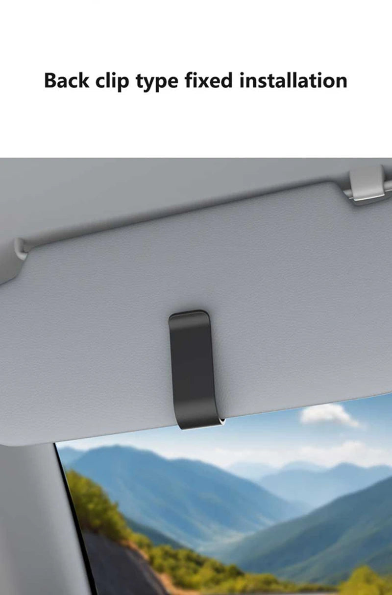 Car Carbon Fiber Eyeglass Clip Multifunctional Car Sunglasses Frame Ticket Clip Horizontal Sunshade Sunglasses Storage Product Beauty World Shop