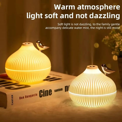 Humidifier Scented  Creative Onion Shape Can Do Night Light Quiet Sleep Desktop Office Air Conditioning Room Water Supply USB ﻿ Beauty World Shop