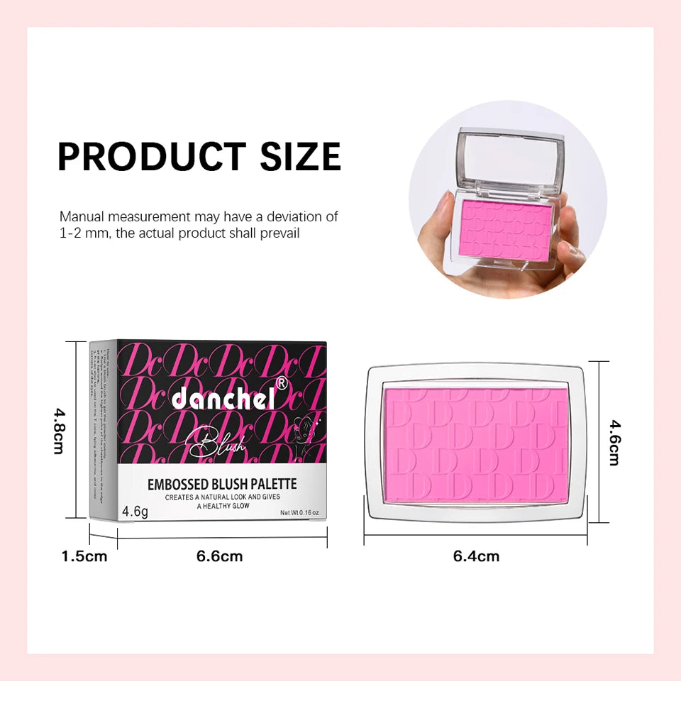 Face Blusher Matte Natural Cheek Tint Brighten Face Pink Red Face Contouring Cosmetics Blush Powder Soft Female Makeup Beauty World Shop