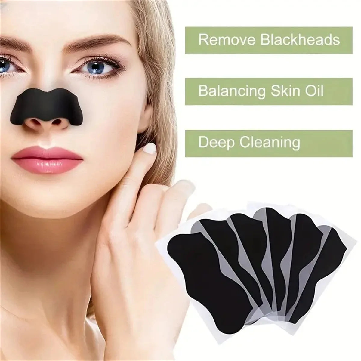 Blackhead Nose Patch Deep Cleansing, Nose Spots, Facial Spot Patch, Quickly Removes Blackheads, Restores Fresh Nose Beauty World Shop