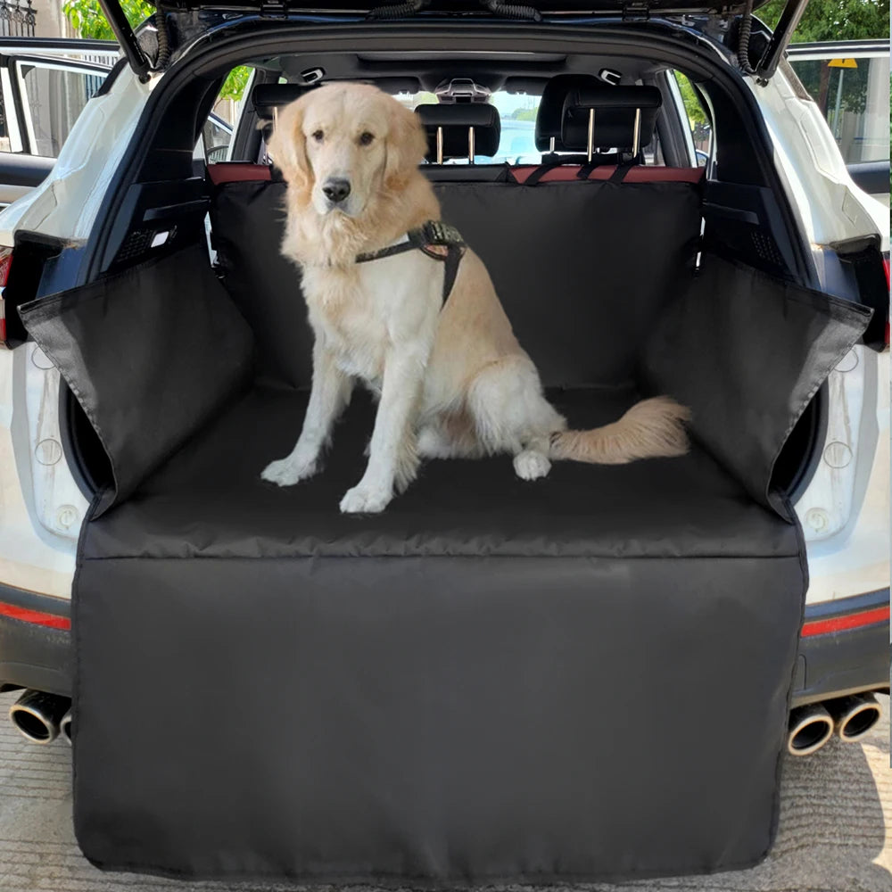 Waterproof 600D Oxford Cloth Dog Car Seat Cover Pet Travel Dog Carrier Car Trunk Mat SUV Cargo Liner For Dogs Beauty World Shop