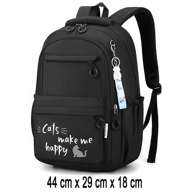 Girl School Bag Backpack Back Pack For Teenager Women Children Female Pink Schoolbag Primary High Bagpack Class Teens Child Kids Beauty World Shop